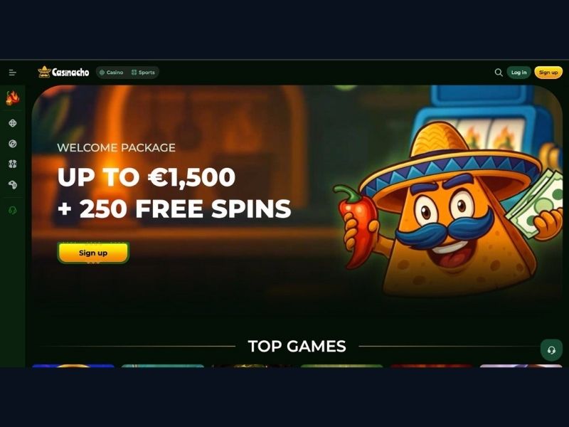 Casinacho Casino (Nacho Casino) für deutsche Spieler: Willkommenspaket bis 1500 €, wöchentlicher Cashback und Spielkatalog im Überblick